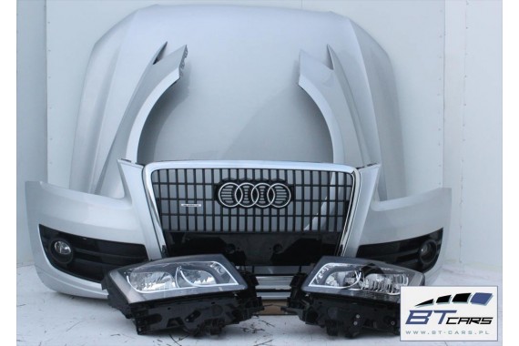 AUDI Q5 KOMPLETNY PRZÓD maska błotniki zderzak pas przedni lampy wzmocnienie błotnik lampa 8R Kolor srebrny 8R0823029 8R0821105