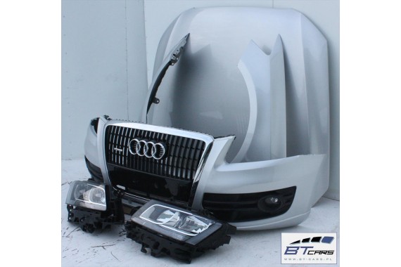 AUDI Q5 KOMPLETNY PRZÓD maska błotniki zderzak pas przedni lampy wzmocnienie błotnik lampa 8R Kolor srebrny 8R0823029 8R0821105