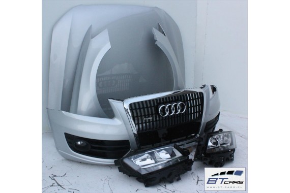 AUDI Q5 KOMPLETNY PRZÓD maska błotniki zderzak pas przedni lampy wzmocnienie błotnik lampa 8R Kolor srebrny 8R0823029 8R0821105