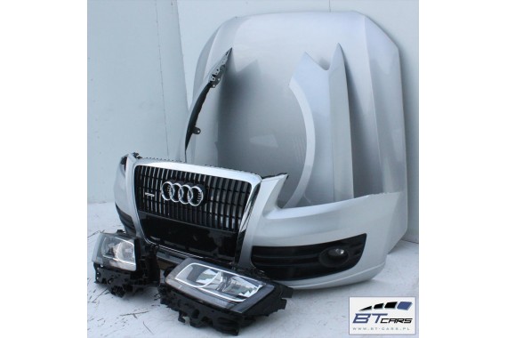 AUDI Q5 KOMPLETNY PRZÓD maska błotniki zderzak pas przedni lampy wzmocnienie błotnik lampa 8R Kolor srebrny 8R0823029 8R0821105