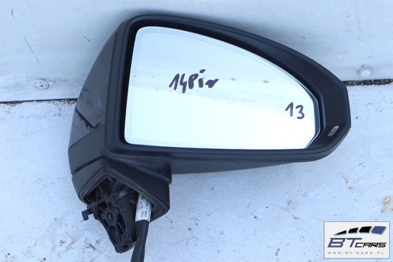 AUDI TT LUSTERKO DRZWI PRAWE 14 pin 8S EL. SKŁADANE 14pin zewnętrzne pinów kabli przewodów 8S1857410 8S0857528 8S0949102