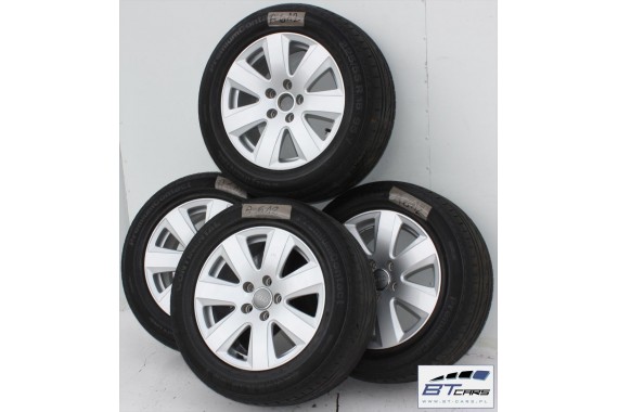 AUDI A4 A6 FELGI 16 cali OPONY KOŁA felga 4F0601025AJ 7,5J*16H2 ET45 opona CONTINENTAL PREMIUMCONTACT 225/55/16 95Y