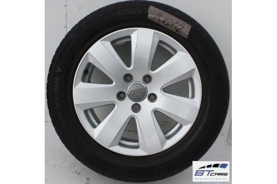 AUDI A4 A6 FELGI 16 cali OPONY KOŁA felga 4F0601025AJ 7,5J*16H2 ET45 opona CONTINENTAL PREMIUMCONTACT 225/55/16 95Y
