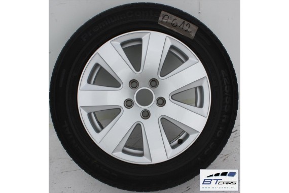 AUDI A4 A6 FELGI 16 cali OPONY KOŁA felga 4F0601025AJ 7,5J*16H2 ET45 opona CONTINENTAL PREMIUMCONTACT 225/55/16 95Y