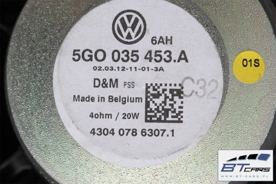 VW GOLF 7 VII ZESTAW GŁOŚNIKÓW GŁOŚNIKI GŁOŚNIK 5G 5G0035453 5G0035453A 5G0035412 5G0 035 453 5G0 035 453 A 5G0 035 412