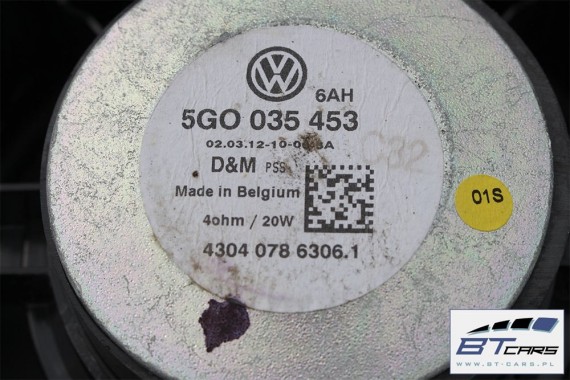 VW GOLF 7 VII ZESTAW GŁOŚNIKÓW GŁOŚNIKI GŁOŚNIK 5G 5G0035453 5G0035453A 5G0035412 5G0 035 453 5G0 035 453 A 5G0 035 412