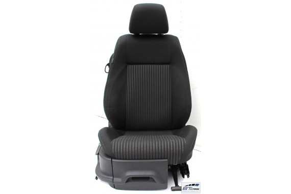 VW POLO FOTELE KOMPLET FOTELI siedzeń siedzenia tapicerka 6R 6R3 6R0 3-drzwiowy welur w kolorze czarnym