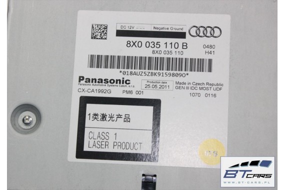 AUDI A1 A4 A5 A6 Q3 Q5 Q7 ZMIENIARKA CD 8X0035110B 8X0 035 110 B Panasonic 8X0035110B 8X0035110B 8X0035110B 8X0035110B 8X0035110