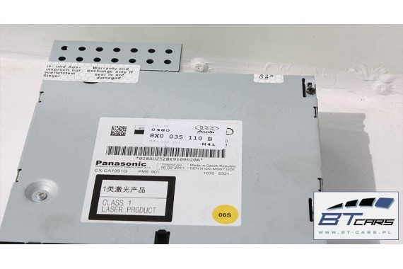AUDI A1 A4 A5 A6 Q3 Q5 Q7 ZMIENIARKA CD 8X0035110B 8X0 035 110 B Panasonic 8X0035110B 8X0035110B 8X0035110B 8X0035110B 8X0035110