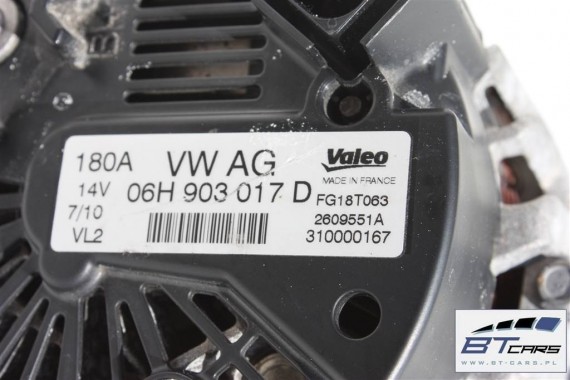 AUDI A4 A6 ALTERNATOR 06H903017D 8K 4F 180 06H903017DX FG18T063 VALEO 14V 180A 06H903017D 06H903017D 06H903017D 06H903017D