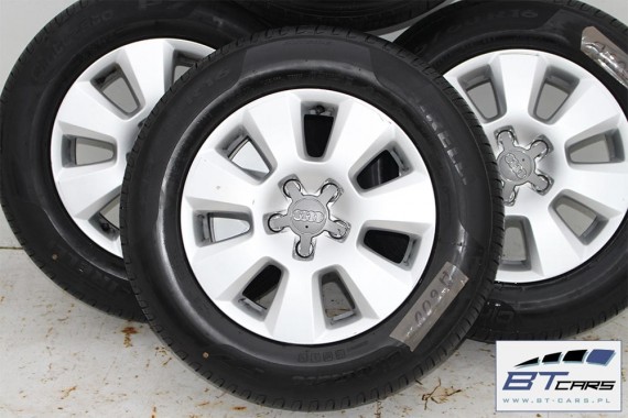 AUDI A4 A6 FELGI 16 + OPONY LATO FELGA KOŁA 4G0601025 7,5J*16H2 ET37 opona PIRELLI CINTURATO P7 225/60/16 98 Y  8K 4G