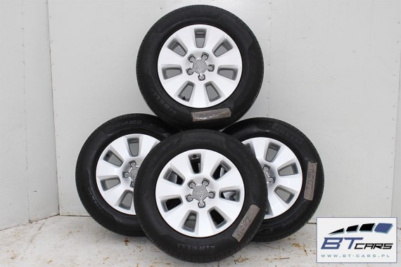 AUDI A4 A6 FELGI 16 cali OPONY LETNIE KOŁA felga 4G0601025 7,5J*16H2 ET37 opona LATO CINTURATO P7 225/60/16 98Y 8K, 4G 2010-