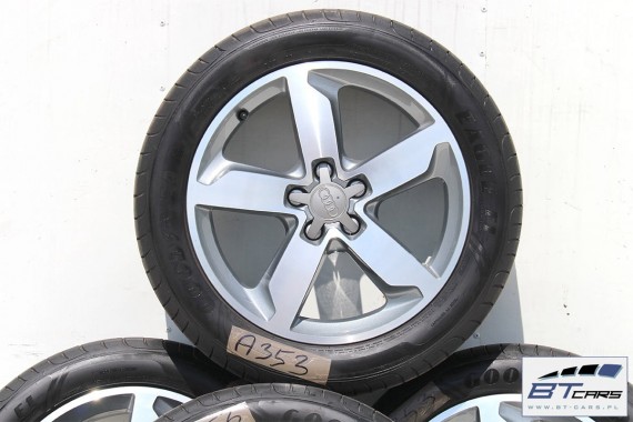 AUDI Q3 FELGI 18 cali 8U0601025T OPONY LATO KOŁA felga 8U0 601 025 7J*18H2 ET43 opona LATO GOODYEAR Eagle F1 235/50/18 S-LINE 8U