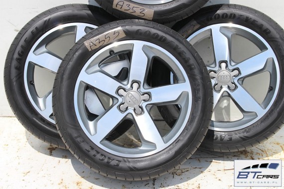 AUDI Q3 FELGI 18 cali 8U0601025T OPONY LATO KOŁA felga 8U0 601 025 7J*18H2 ET43 opona LATO GOODYEAR Eagle F1 235/50/18 S-LINE 8U