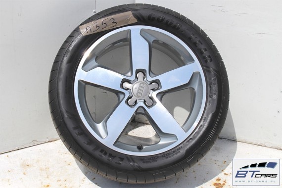 AUDI Q3 FELGI 18 cali 8U0601025T OPONY LATO KOŁA felga 8U0 601 025 7J*18H2 ET43 opona LATO GOODYEAR Eagle F1 235/50/18 S-LINE 8U