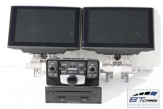AUDI A8 FOTELE KOMPLET FOTELI siedzeń siedzenia tapicerka 4H D4 4H0 + TV monitor czytnik panel 4H0919607 4H0035776C 4H0919709C