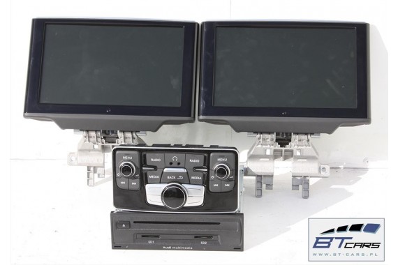 AUDI A8 FOTELE KOMPLET FOTELI siedzeń siedzenia tapicerka 4H D4 4H0 + TV monitor czytnik panel 4H0919607 4H0035776C 4H0919709C
