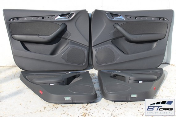 AUDI Q3 BOCZKI DRZWIOWE BOCZEK TAPICERKA 8U 8U1867103 8U1867104 8U0867303 8U0867304 8U0 867 303 WFA czarne