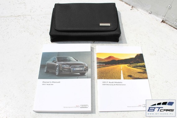 AUDI A4 SEDAN KSIĄŻKA SERWISOWA + ETUI 8W 2015- Instrukcja obsługi pokrowiec ETUI NA KSIĄŻKĘ SERWISOWĄ ORYGINALNE