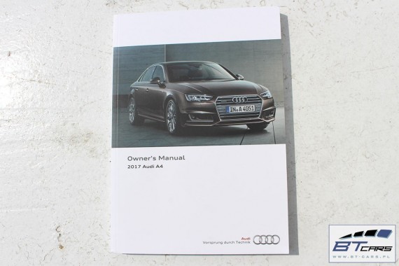 AUDI A4 SEDAN KSIĄŻKA SERWISOWA + ETUI 8W 2015- Instrukcja obsługi pokrowiec ETUI NA KSIĄŻKĘ SERWISOWĄ ORYGINALNE