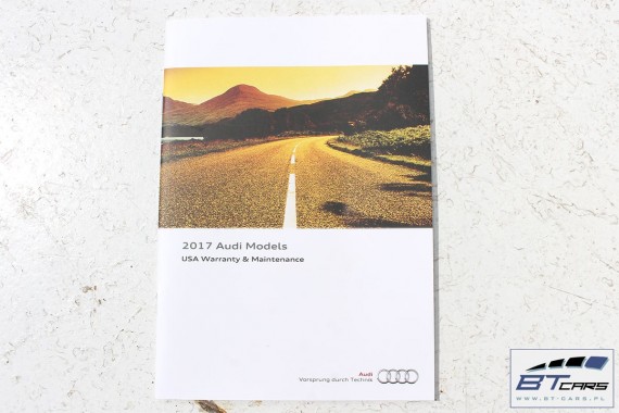 AUDI A4 SEDAN KSIĄŻKA SERWISOWA + ETUI 8W 2015- Instrukcja obsługi pokrowiec ETUI NA KSIĄŻKĘ SERWISOWĄ ORYGINALNE