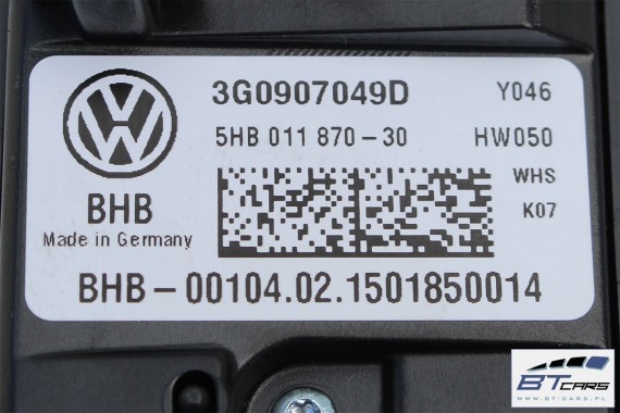 VW PASSAT B8 PANEL KLIMATYZACJI TYŁ 3G0907049D 3G0 907 049 D klimy moduł sterownik nawiewu
