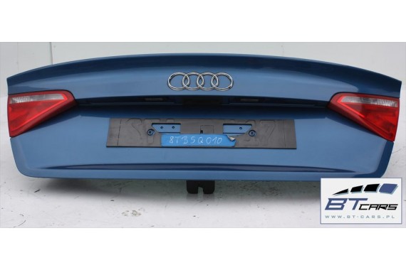 AUDI A5 SPORTBACK KOMPLETNY TYŁ ZDERZAK tylny + KLAPA BAGAŻNIKA + LAMPY lampa 8T 8T8 LX5V - niebieski (Arubablau perlefekt)