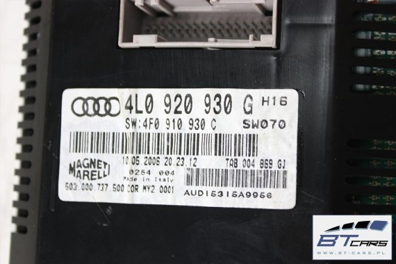 AUDI Q7 ZEGARY LICZNIKI BENZYNA EUROPA 4L0920930G 4F0910930C ZEGAR 4L0 920 930 G GX LX TX T 4L0920930GX 4L0920930LX 4L0920930TX