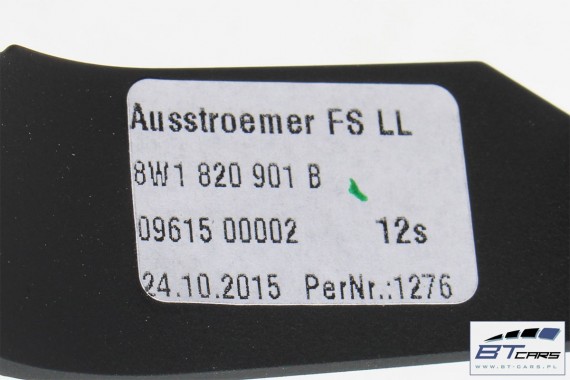 AUDI A4 A5 WLOTY 8W1820901B 8W1820902C KRATKI NAWIEWU KONSOLI 8W1 820 901 B 8W1 820 902 C 8W1820902E WLOT POWIETRZA 8W B9 F5