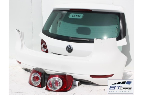 VW GOLF 6 VI PLUS TYŁ TYŁ ZDERZAK tylny + KLAPA BAGAŻNIKA 5M Kolor: LB9A - biały (candy white) led ledy