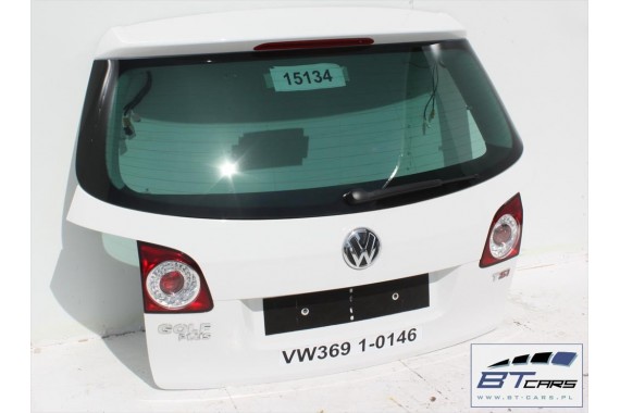 VW GOLF 6 VI PLUS TYŁ TYŁ ZDERZAK tylny + KLAPA BAGAŻNIKA 5M Kolor: LB9A - biały (candy white) led ledy