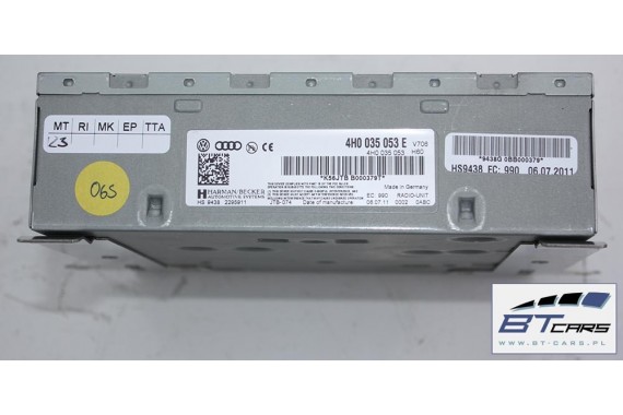 AUDI A8 TUNER RADIOWY RADIO UNIT 4H0035053E radiounit 4H0 035 053 E 4H 4H0035053E 4H0035053EX 4H0035053 4H0035053E 4H0035053