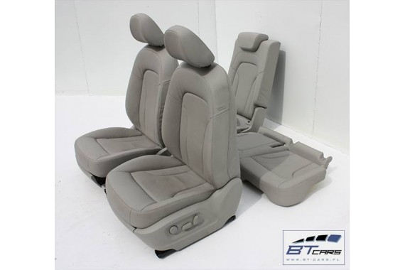 AUDI Q5 FOTEL FOTELE KANAPA TAPICERKA SZARA ACHAT 8R skóra siedzisko oparcie