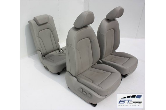 AUDI Q5 FOTEL FOTELE KANAPA TAPICERKA SZARA ACHAT 8R skóra siedzisko oparcie
