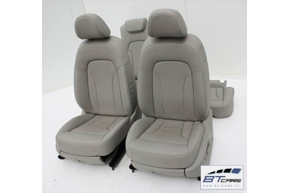AUDI Q5 FOTEL FOTELE KANAPA TAPICERKA SZARA ACHAT 8R skóra siedzisko oparcie