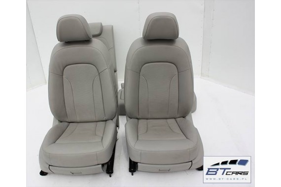 AUDI Q5 FOTEL FOTELE KANAPA TAPICERKA SZARA ACHAT 8R skóra siedzisko oparcie