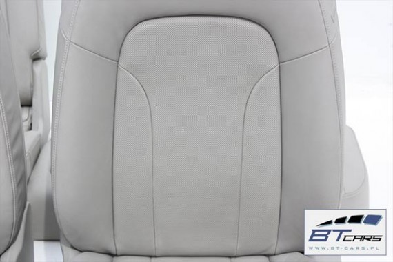 AUDI Q5 FOTEL FOTELE KANAPA TAPICERKA SZARA ACHAT 8R skóra siedzisko oparcie