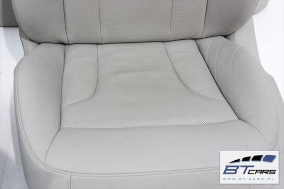 AUDI Q5 FOTEL FOTELE KANAPA TAPICERKA SZARA ACHAT 8R skóra siedzisko oparcie