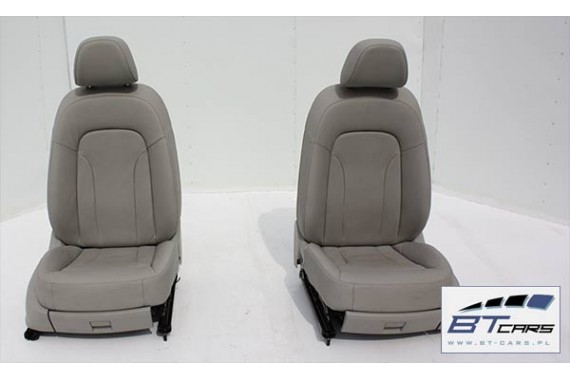AUDI Q5 FOTEL FOTELE KANAPA TAPICERKA SZARA ACHAT 8R skóra siedzisko oparcie