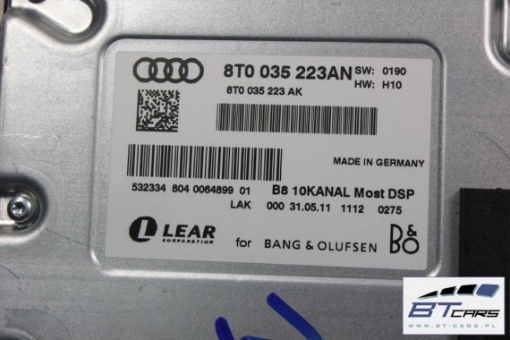 AUDI Q5 ZESTAW GLOSNIKÓW + WZMACNIACZ 8T0035223AN 8R0035411A 8R0035399B 8R0035415C 8R0035416 8R0035397A 8R0035382C BANG@OLUFSEN