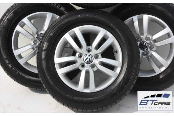 VW TIGUAN SHARAN FELGI 16 cali OPONY KOŁA felga 5N0601025R 6,5J*16H2 ET33 opona PIRELLI SCORPION STP 215/65/16 98H 5N0601025R