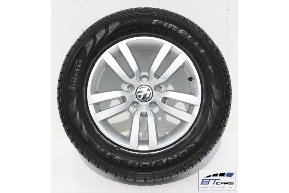 VW TIGUAN SHARAN FELGI 16 cali OPONY KOŁA felga 5N0601025R 6,5J*16H2 ET33 opona PIRELLI SCORPION STP 215/65/16 98H 5N0601025R