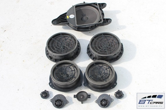 AUDI A4 SEDAN GŁOŚNIKI NAGŁOŚNIENIE 8W5035412 8W5035411 8W0035415 8W0035454 8W0035399 8W5035399 KOMPLET GŁOŚNIKÓW ZESTAW GŁOŚNIK