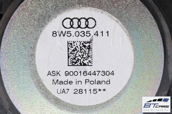 AUDI A4 SEDAN GŁOŚNIKI NAGŁOŚNIENIE 8W5035412 8W5035411 8W0035415 8W0035454 8W0035399 8W5035399 KOMPLET GŁOŚNIKÓW ZESTAW GŁOŚNIK