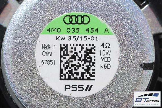 AUDI A4 SEDAN GŁOŚNIKI NAGŁOŚNIENIE 8W5035412 8W5035411 8W0035415 8W0035454 8W0035399 8W5035399 KOMPLET GŁOŚNIKÓW ZESTAW GŁOŚNIK