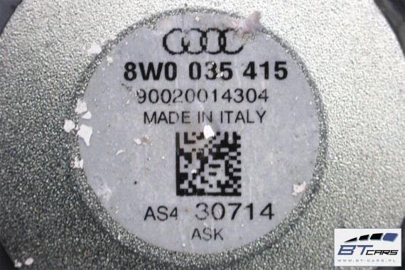 AUDI A4 SEDAN GŁOŚNIKI NAGŁOŚNIENIE 8W5035412 8W5035411 8W0035415 8W0035454 8W0035399 8W5035399 KOMPLET GŁOŚNIKÓW ZESTAW GŁOŚNIK