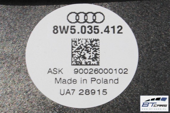 AUDI A4 SEDAN GŁOŚNIKI NAGŁOŚNIENIE 8W5035412 8W5035411 8W0035415 8W0035454 8W0035399 8W5035399 KOMPLET GŁOŚNIKÓW ZESTAW GŁOŚNIK