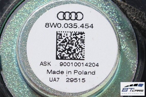 AUDI A4 SEDAN GŁOŚNIKI NAGŁOŚNIENIE 8W5035412 8W5035411 8W0035415 8W0035454 8W0035399 8W5035399 KOMPLET GŁOŚNIKÓW ZESTAW GŁOŚNIK