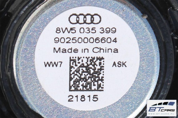 AUDI A4 SEDAN GŁOŚNIKI NAGŁOŚNIENIE 8W5035412 8W5035411 8W0035415 8W0035454 8W0035399 8W5035399 KOMPLET GŁOŚNIKÓW ZESTAW GŁOŚNIK