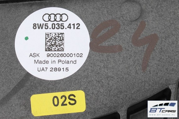 AUDI A4 SEDAN GŁOŚNIKI NAGŁOŚNIENIE 8W5035412 8W5035411 8W0035415 8W0035454 8W0035399 8W5035399 KOMPLET GŁOŚNIKÓW ZESTAW GŁOŚNIK